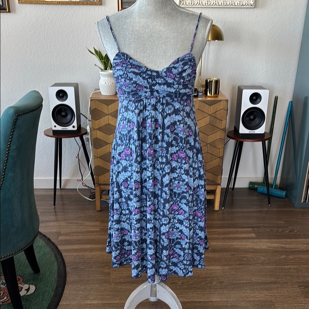 Floral Blue and Purple Women's Lounge